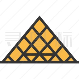 罗浮宫金字塔图标