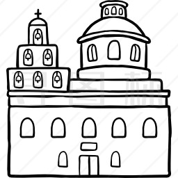 蓝穹顶教堂图标