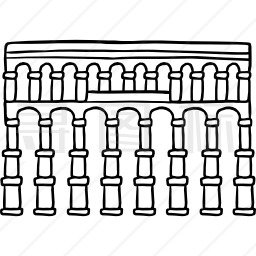 塞哥维亚渡槽图标