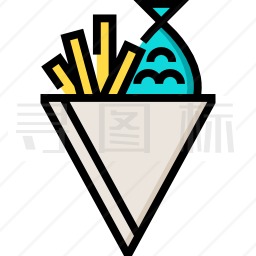 鱼和薯条图标
