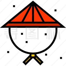 竹帽图标