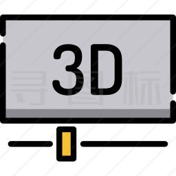 3D电影图标