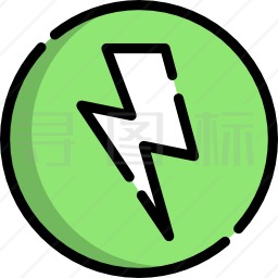 绿色电力图标