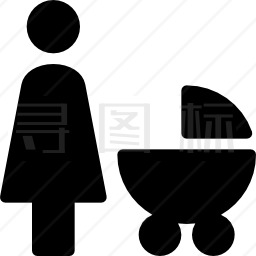 婴儿推车图标