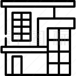 现代的房子图标