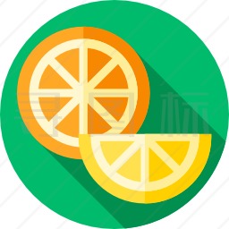柑橘类水果图标
