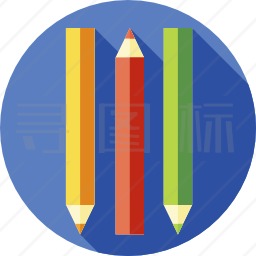 彩色铅笔图标