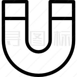 U形磁铁图标