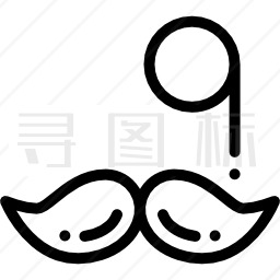 小胡子图标