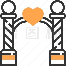 婚礼拱门图标