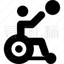 轮椅篮球图标