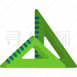 三角尺图标