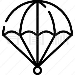 降落伞怎么画简单图片