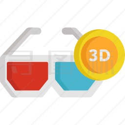 3D眼镜图标