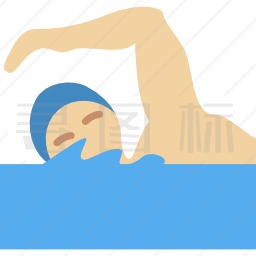 游泳运动员图标