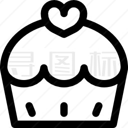 纸杯蛋糕图标