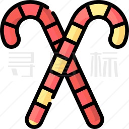 糖果手杖图标