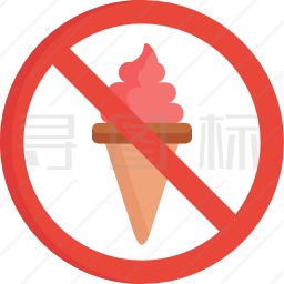 禁止冰淇淋图标