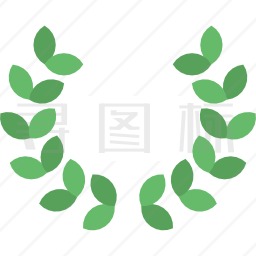 月桂花环图标