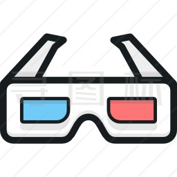 3D眼镜图标