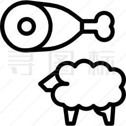 羊肉图标