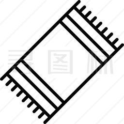 沙滩巾图标