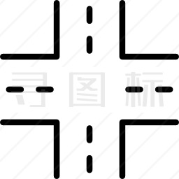 道路交叉图标