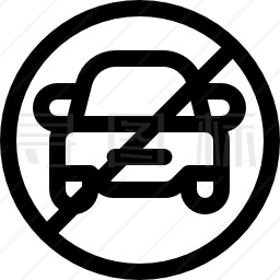 禁止停车图标