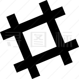 井字标签图标