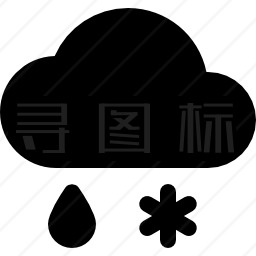 雨夹雪图标