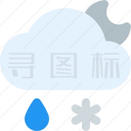 雨夹雪图标