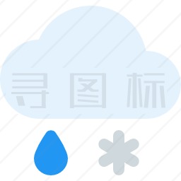 雨夹雪图标