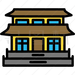 日式建筑图标