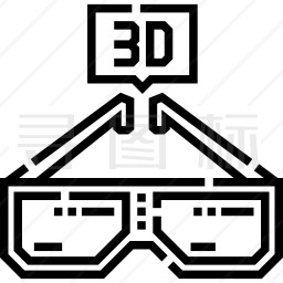 3D眼镜图标