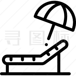 沙滩椅图标