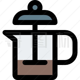 咖啡柱塞图标