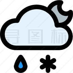 雨夹雪图标