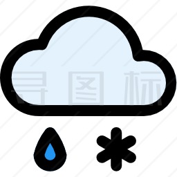 雨夹雪图标