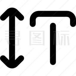 文字高度图标