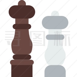 盐和胡椒粉图标