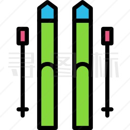 滑雪板图标