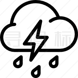 雷雨图标