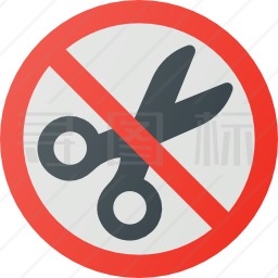 禁止剪割图标