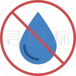 禁止用水冲洗图标
