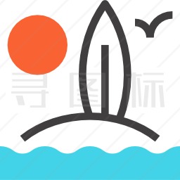 冲浪图标