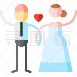 新婚夫妇图标