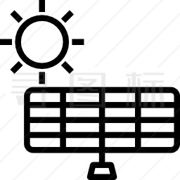 太阳能电池板图标