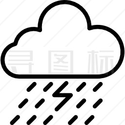 雷雨图标