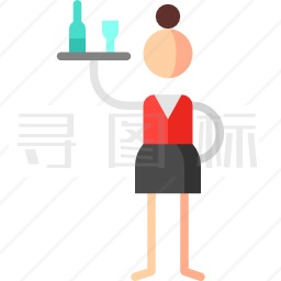 女服务员图标