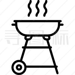 烧烤炉图标